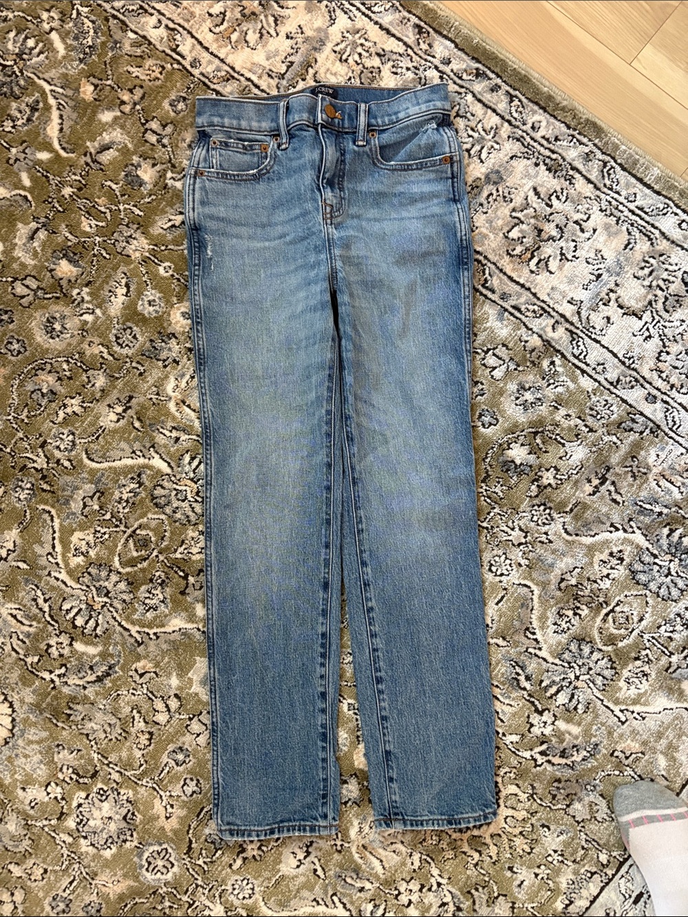 J. Crew Vintage-Inspired Light Blue Straight Jeans